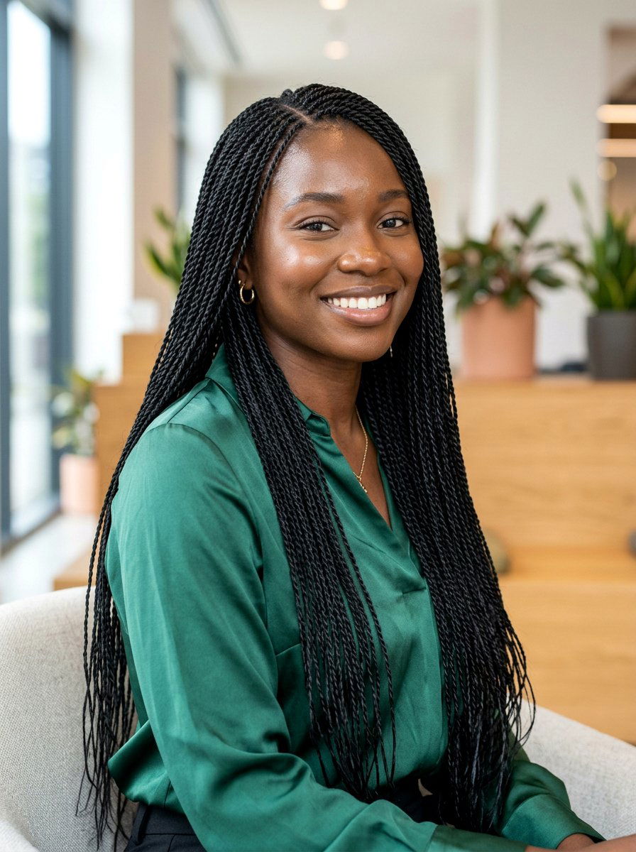 Senegalese Twists Small - 20 two strand twists for black women - 20 two strand twists for black women