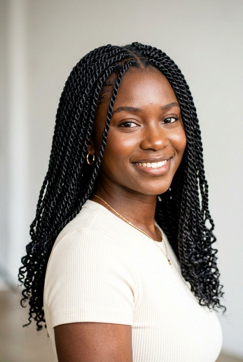 Senegalese Twists Small - 20 braided hairstyles for black women - 20 braided hairstyles for black women