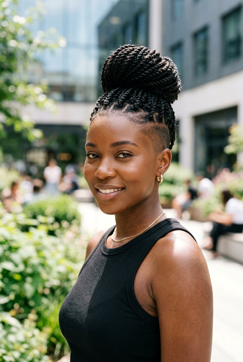 Senegalese twists with shaved sides - 20 senegalese twists hairstyles - 20 senegalese twists hairstyles