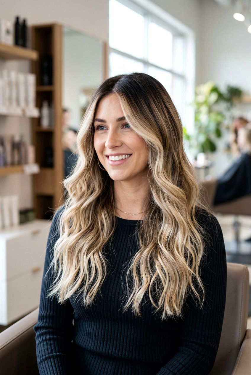 Shadow root blonde balayage - 20 dark roots blonde hair - 20 dark roots blonde hair