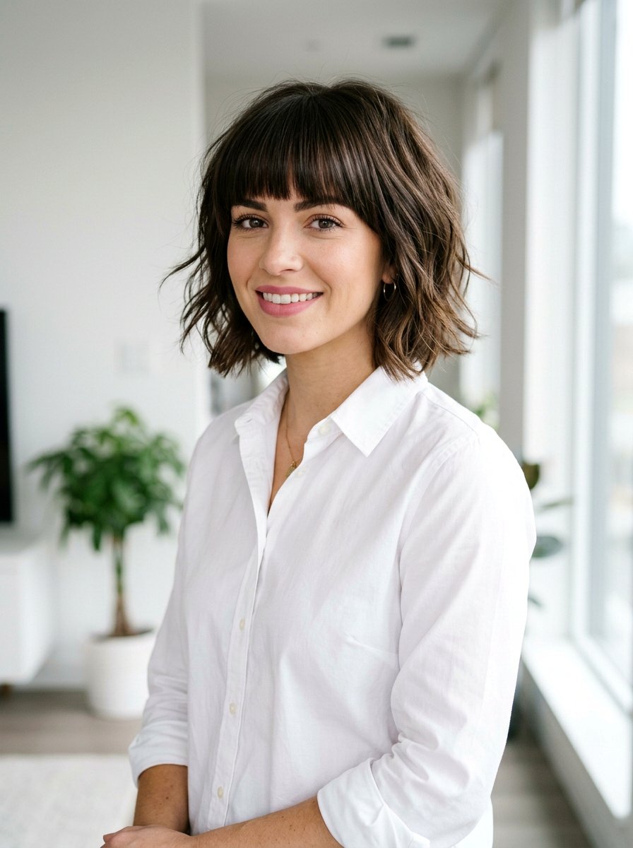 Shag Bob With Straight Bangs - 20 college girls shag haircut with bangs - 20 college girls shag haircut with bangs