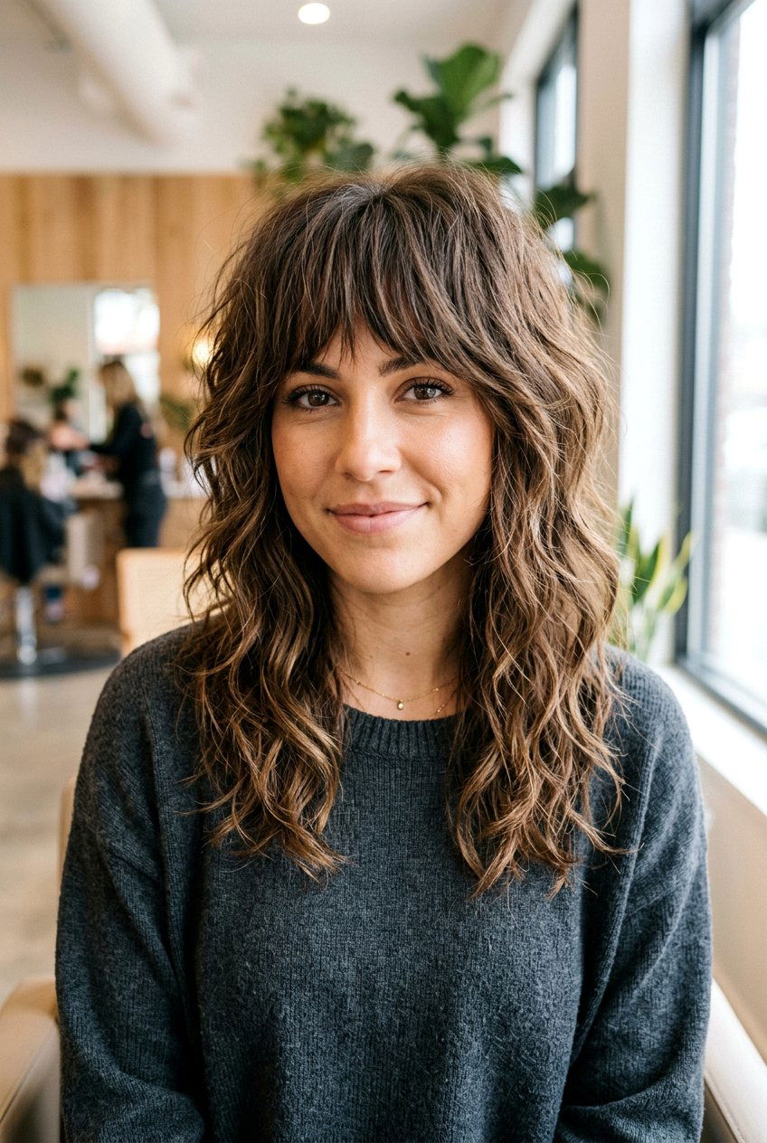 Shag Cut With Layered Fringe - 20 face framing layers haircut - 20 face framing layers haircut