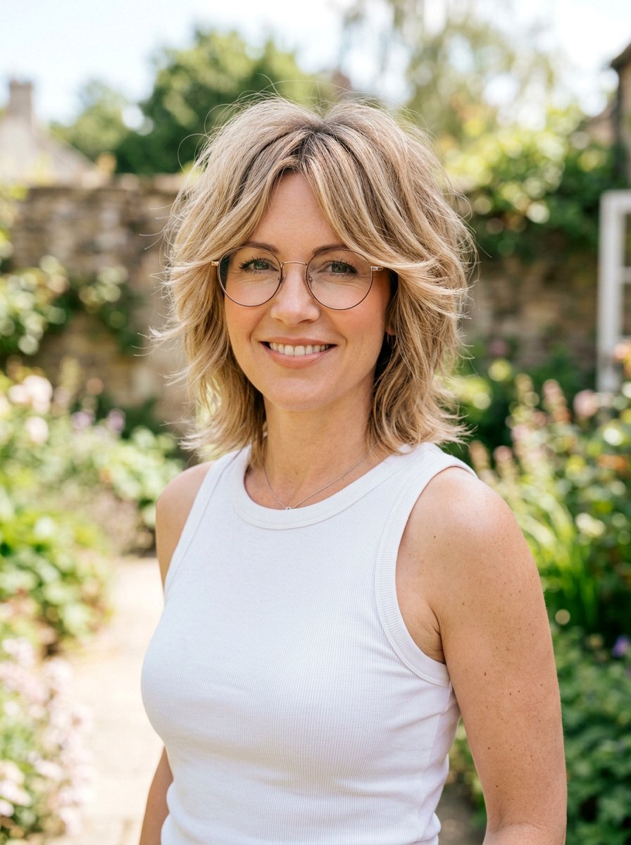 Shag For Thin Hair With Glasses - 20 layered shags for women with glasses - 20 layered shags for women with glasses