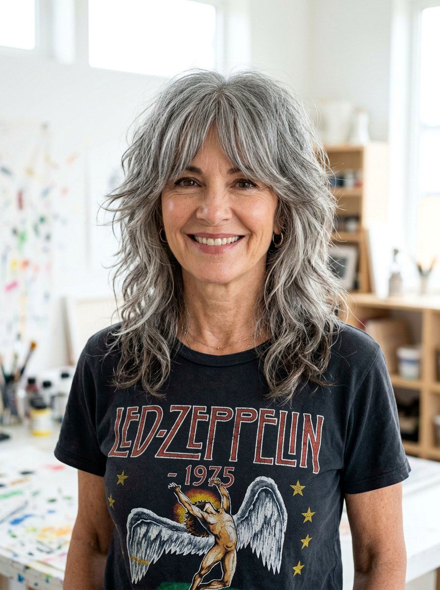 Shag Haircut For Gray Hair - 20 easy hairstyle for naturally gray hair - 20 easy hairstyle for naturally gray hair