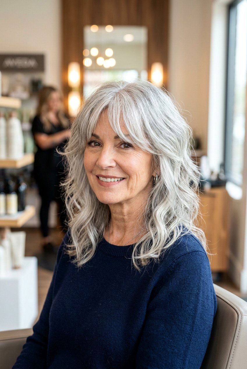 Shag Haircut With Bangs - 20 best haircuts for women over 60 - 20 best haircuts for women over 60