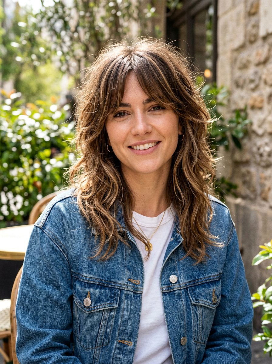 Shag Haircut With Curtain Bangs - 20 spring curtain bangs ideas - 20 spring curtain bangs ideas