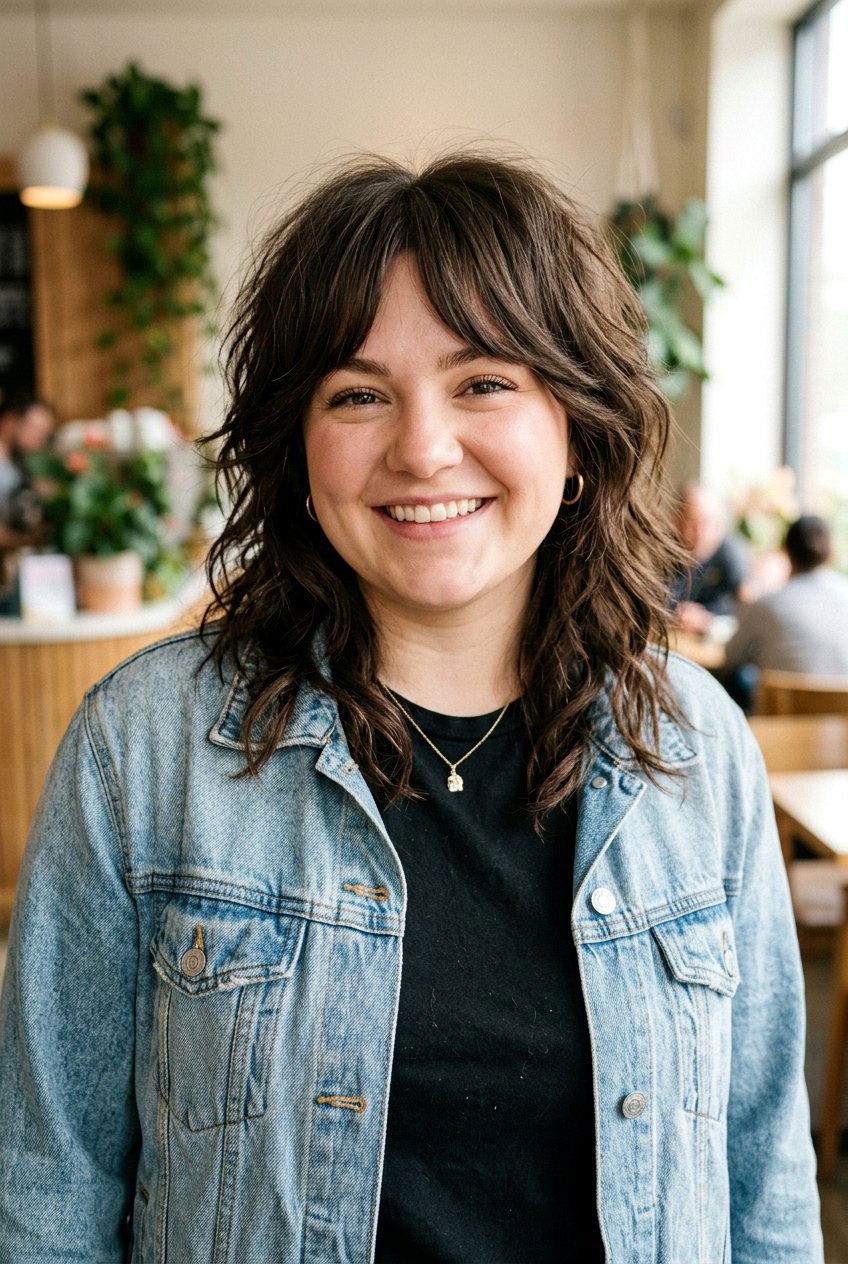 Shag Haircut With Curtain Bangs For Round Chubby Face - 20 curtain bangs for round chubby face - 20 curtain bangs for round chubby face