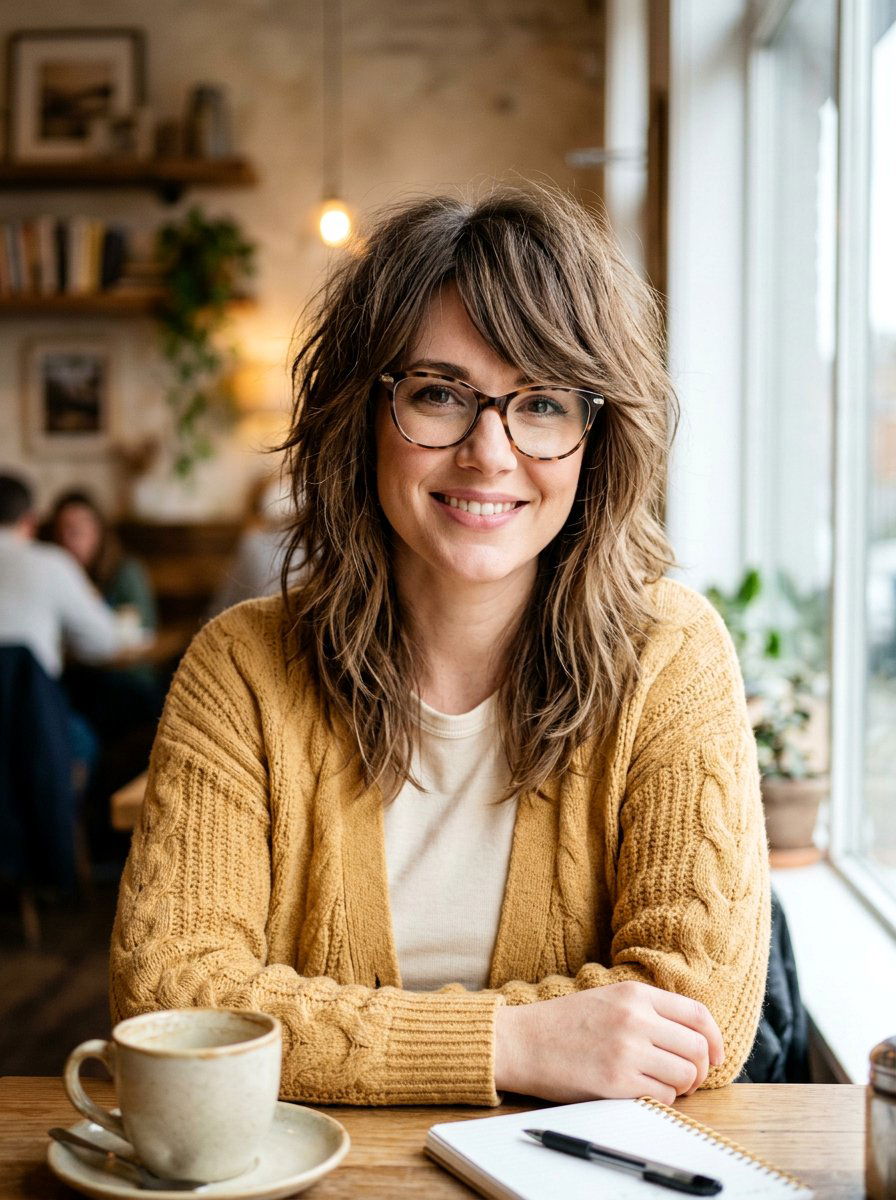 Shag Haircut With Glasses - 20 elegant shag haircut for older women - 20 elegant shag haircut for older women