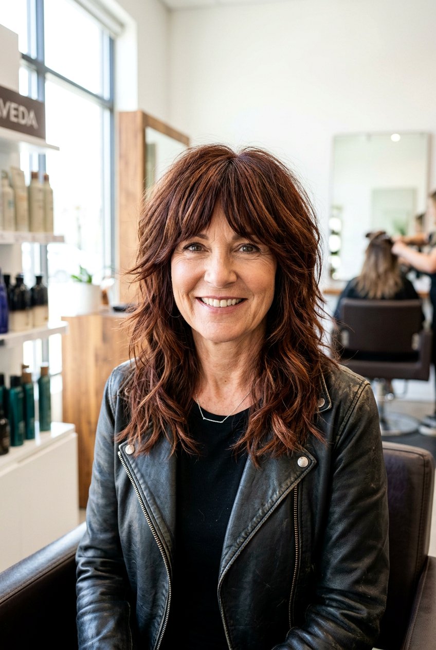 Shag Haircut - 20 face framing layers for women over 50 - 20 face framing layers for women over 50
