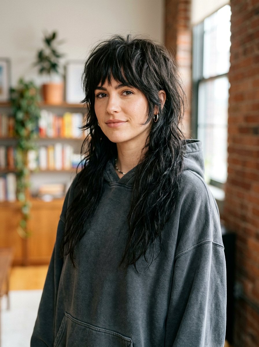 Shag Mullet With Bangs - 20 college girls shag haircut with bangs - 20 college girls shag haircut with bangs
