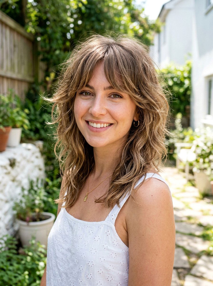 Shag With Curtain Bangs - 20 easy shag styling ideas for women - 20 easy shag styling ideas for women