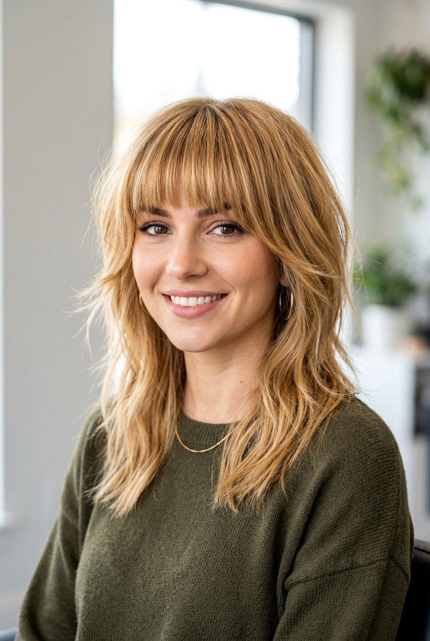 Shag With Fringe - 20 shaggy hairstyles for women - 20 shaggy hairstyles for women