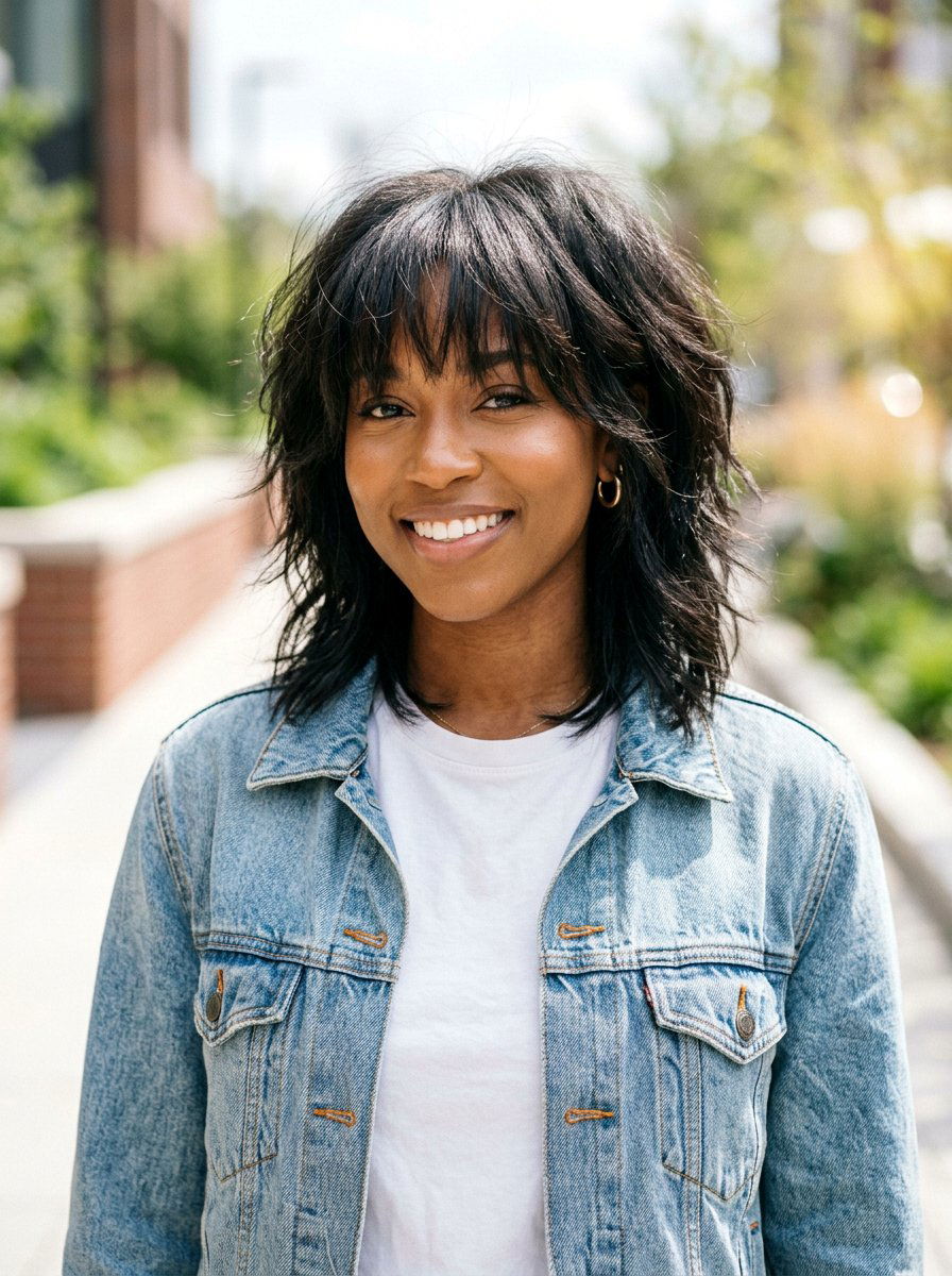 Shag cut silk press natural hair - 20 silk press on natural hair with layers - 20 silk press on natural hair with layers