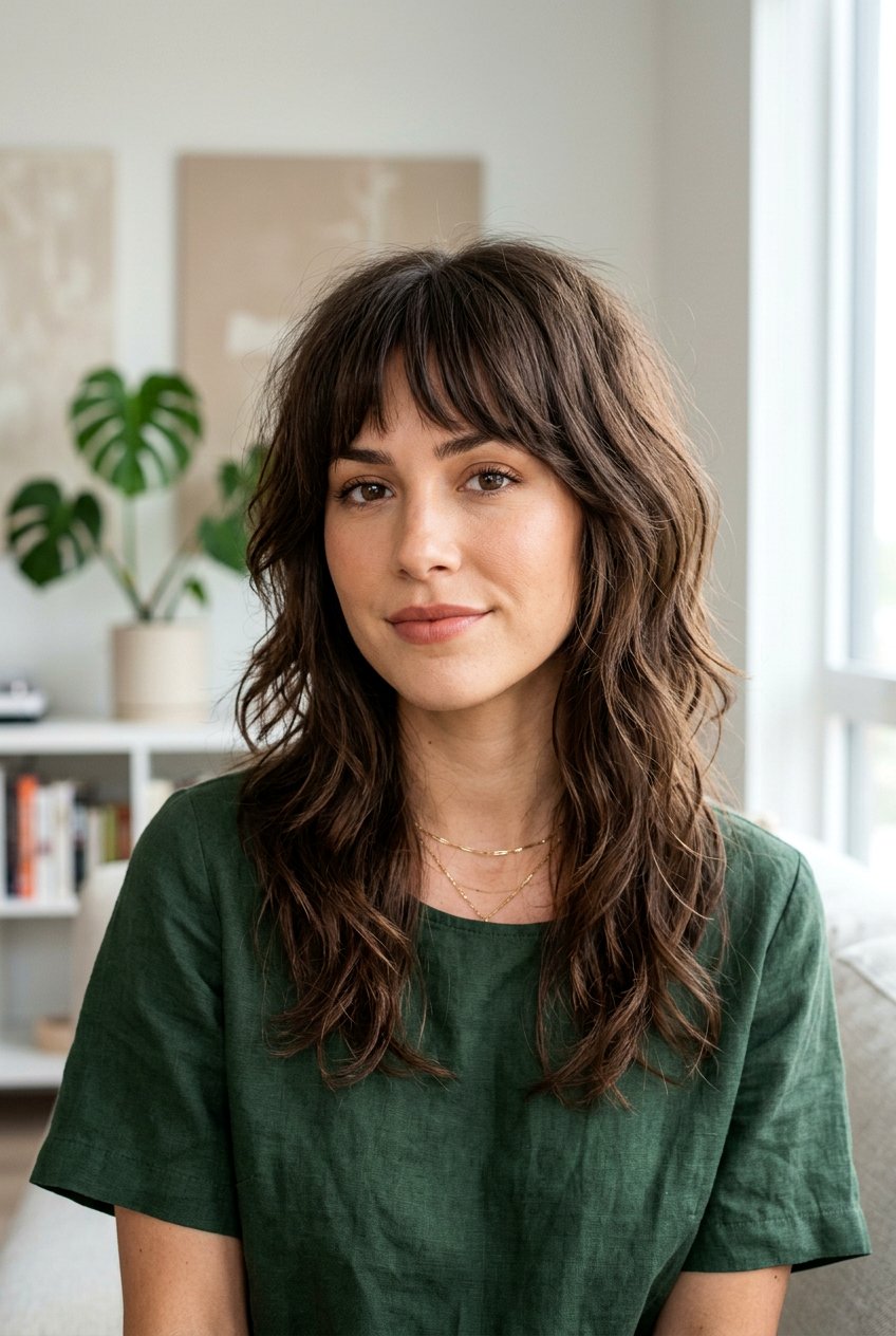 Shag haircut with bottleneck bangs - 20 1970s shag haircut - 20 1970s shag haircut