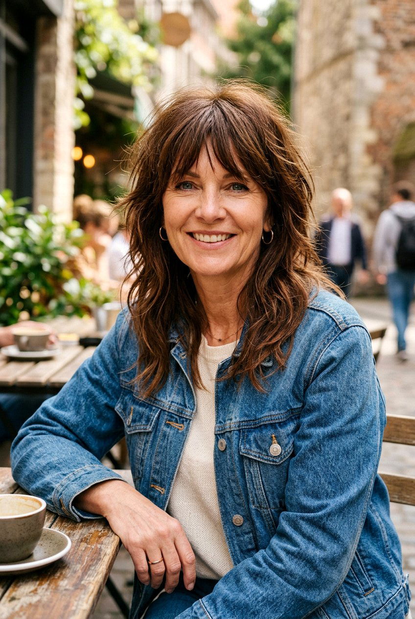 Shag haircut with wispy bangs - 20 wispy bangs for mature women - 20 wispy bangs for mature women