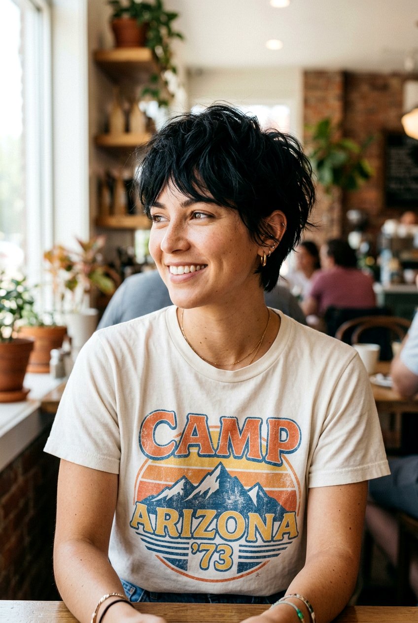 Shaggy Black Pixie Cut - 20 glossy black pixie haircut - 20 glossy black pixie haircut