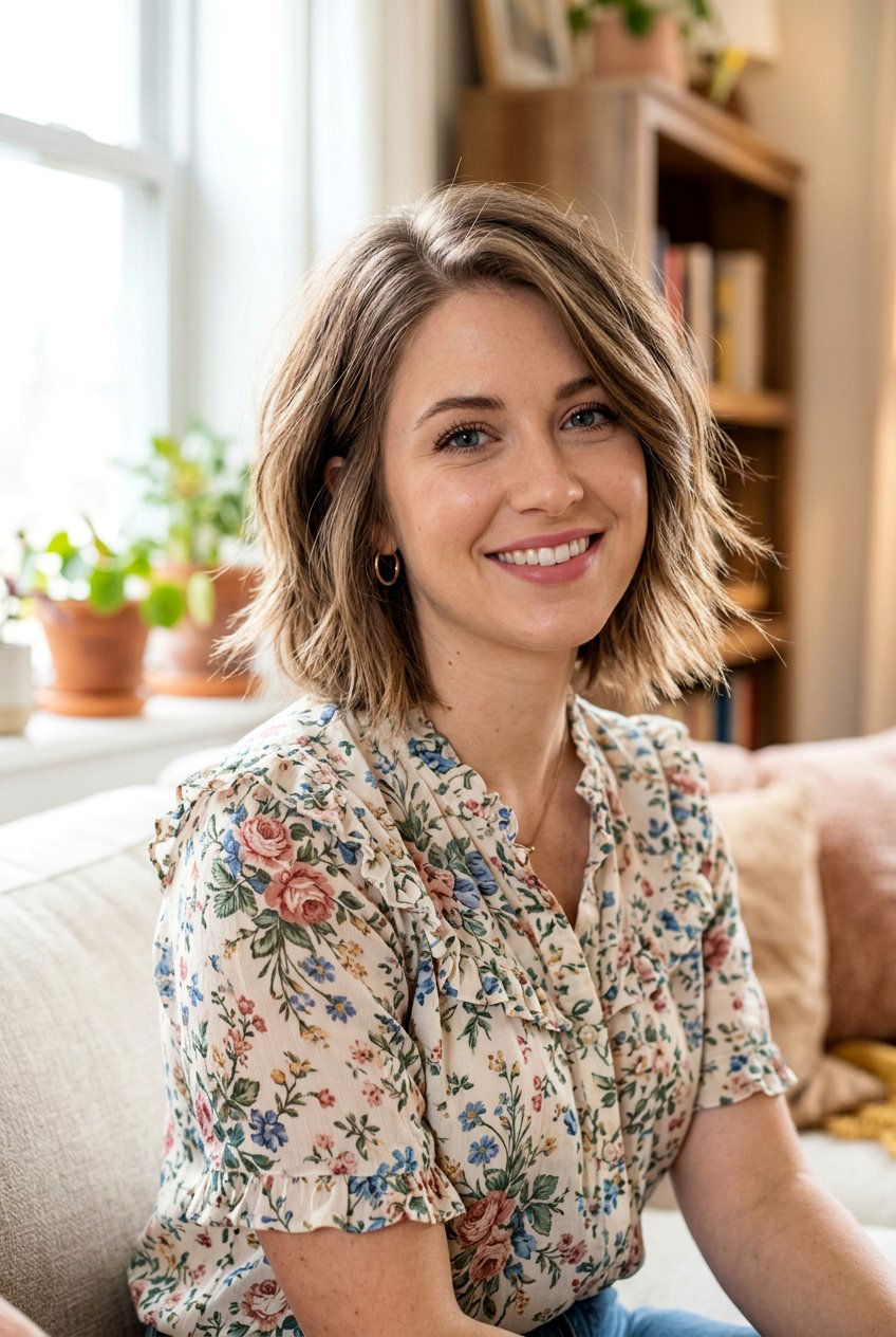 Shaggy Bob Fine Hair Side Part - 20 fine hair bob with side part - 20 fine hair bob with side part