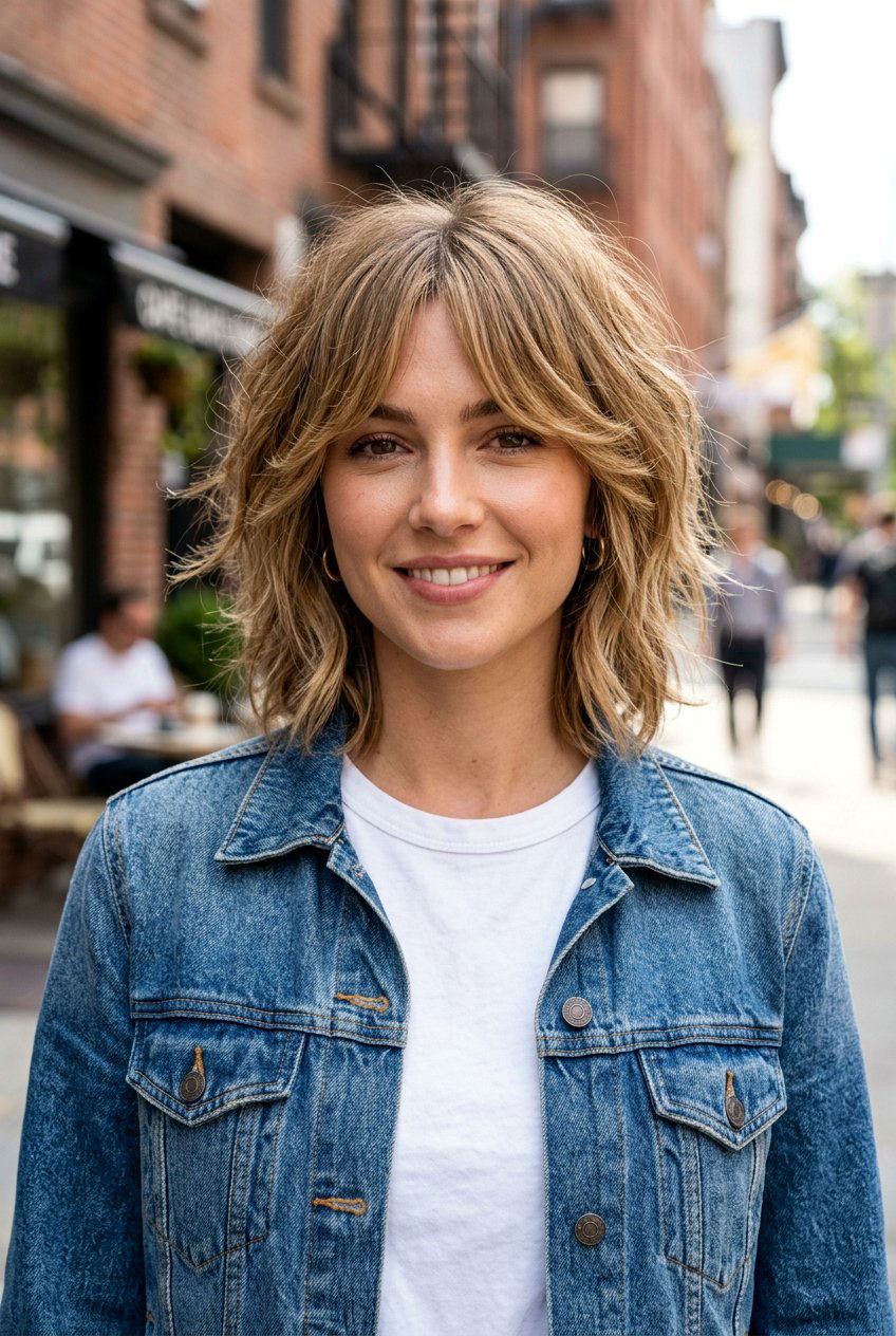 20 Chic Curtain Bangs With Bob Haircuts for Mature Women