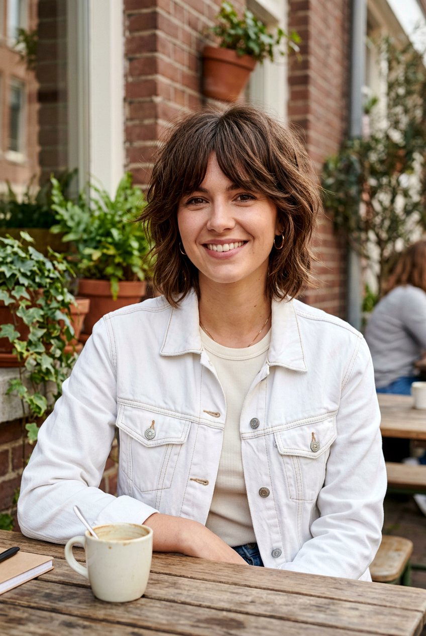 Shaggy Brunette Bob - 20 expensive brunette bob for women - 20 expensive brunette bob for women