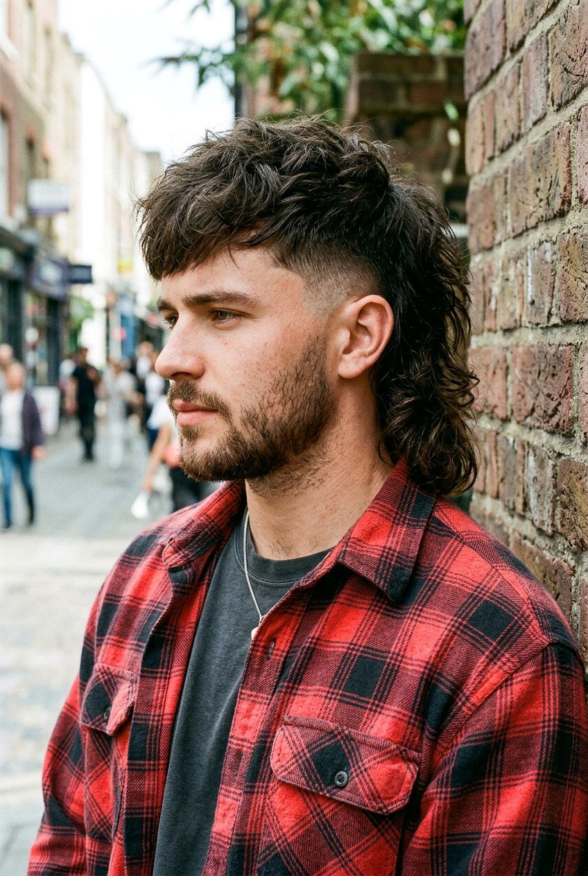 Shaggy Burst Fade Mullet - 20 burst fade with mullet men - 20 burst fade with mullet men