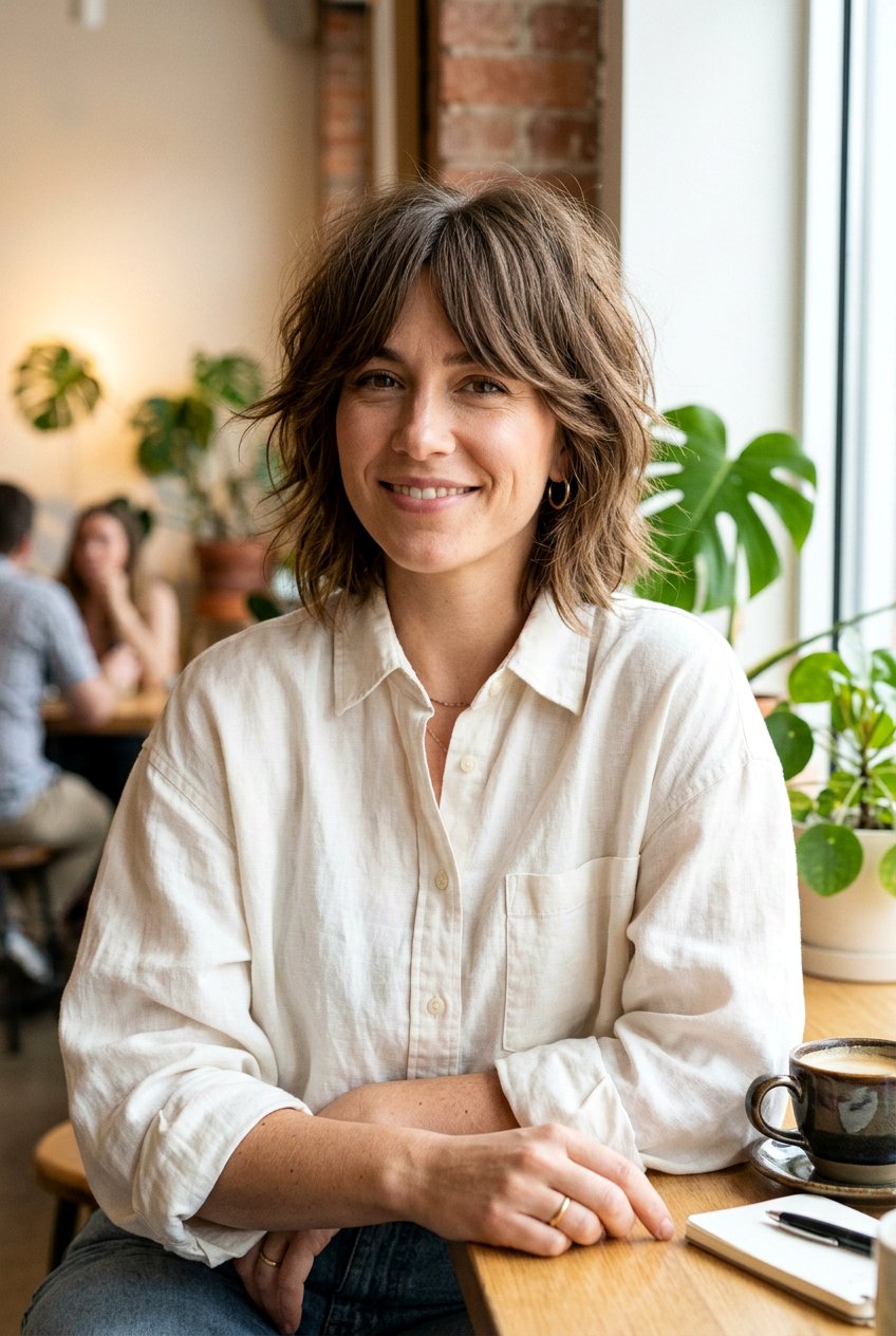 Shaggy Cheekbone Bob - 20 cheekbone bob haircut - 20 cheekbone bob haircut