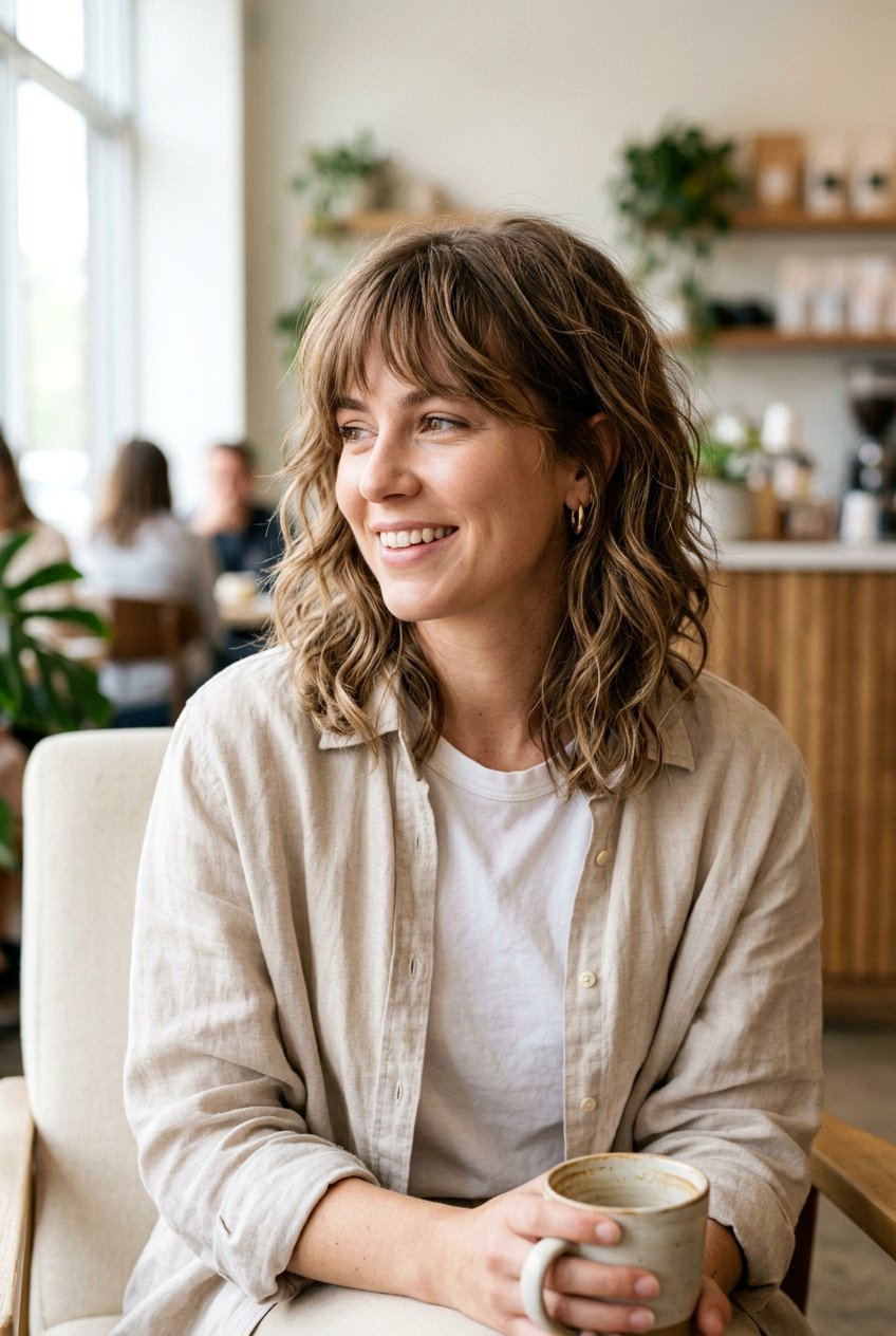 Shaggy Collarbone Lob With Layers - 20 collarbone lob with layers - 20 collarbone lob with layers