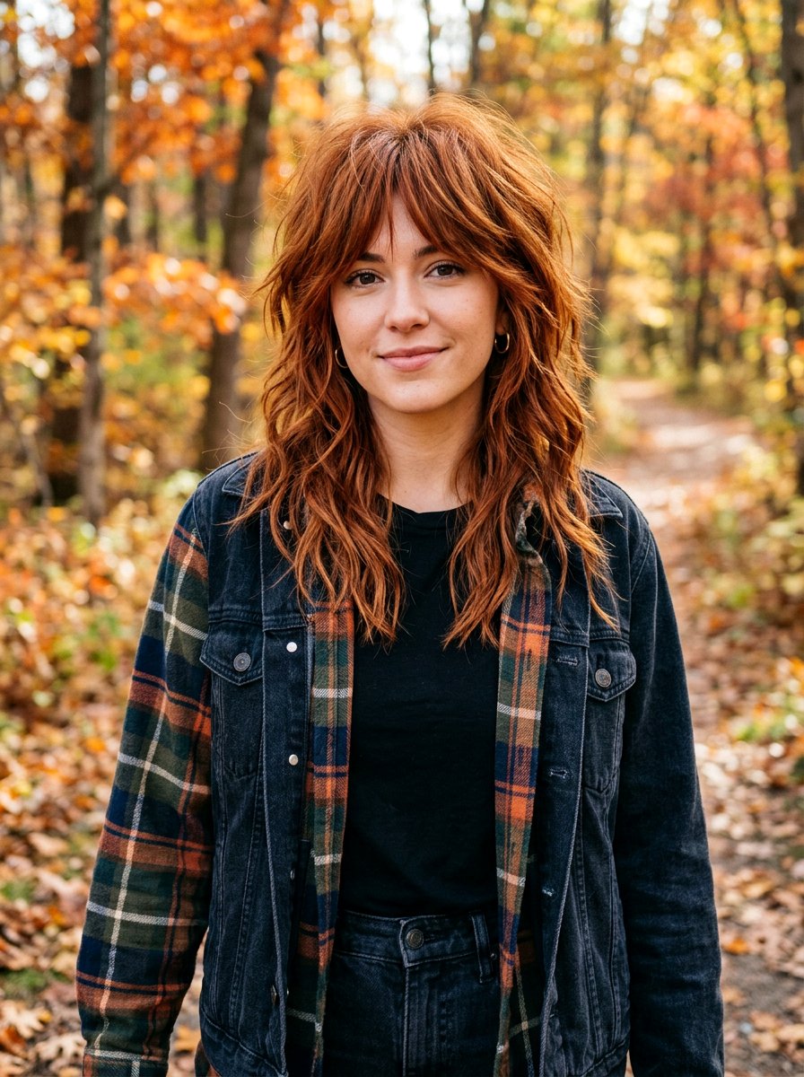 Shaggy Copper Wolf Cut - 20 copper wolf cut color ideas - 20 copper wolf cut color ideas