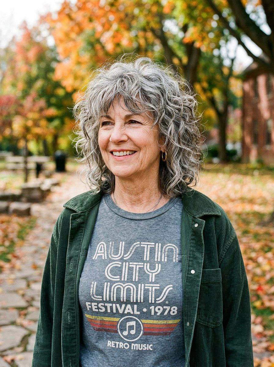 Shaggy Curly Lob - 20 curly lob haircut for older women - 20 curly lob haircut for older women