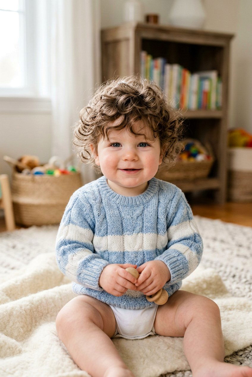 Shaggy Curly Mop For Toddlers - 20 baby boy haircut for curly hair - 20 baby boy haircut for curly hair