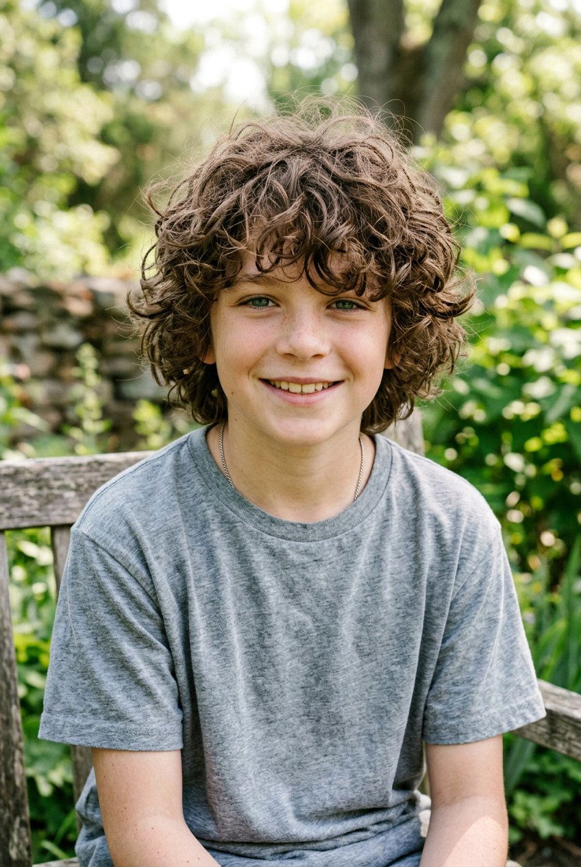 Shaggy Curly Mop Top - 20 boys haircut with curly mop top - 20 boys haircut with curly mop top