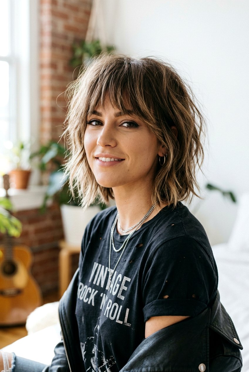 Shaggy French Bob - 20 french bob haircut - 20 french bob haircut