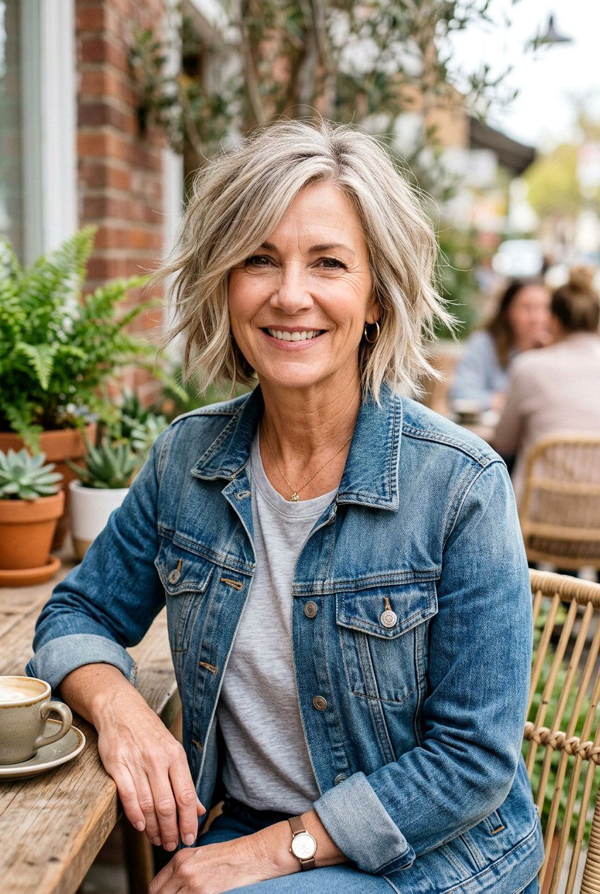 Shaggy Layered Bob - 20 low maintenance layered bob for mature women - 20 low maintenance layered bob for mature women