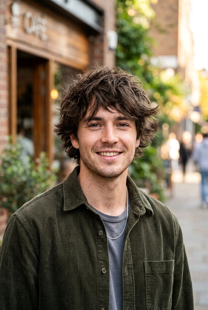 Shaggy Layered Cut - 20 mens haircut for longer face shape - 20 men’s haircut for longer face shape