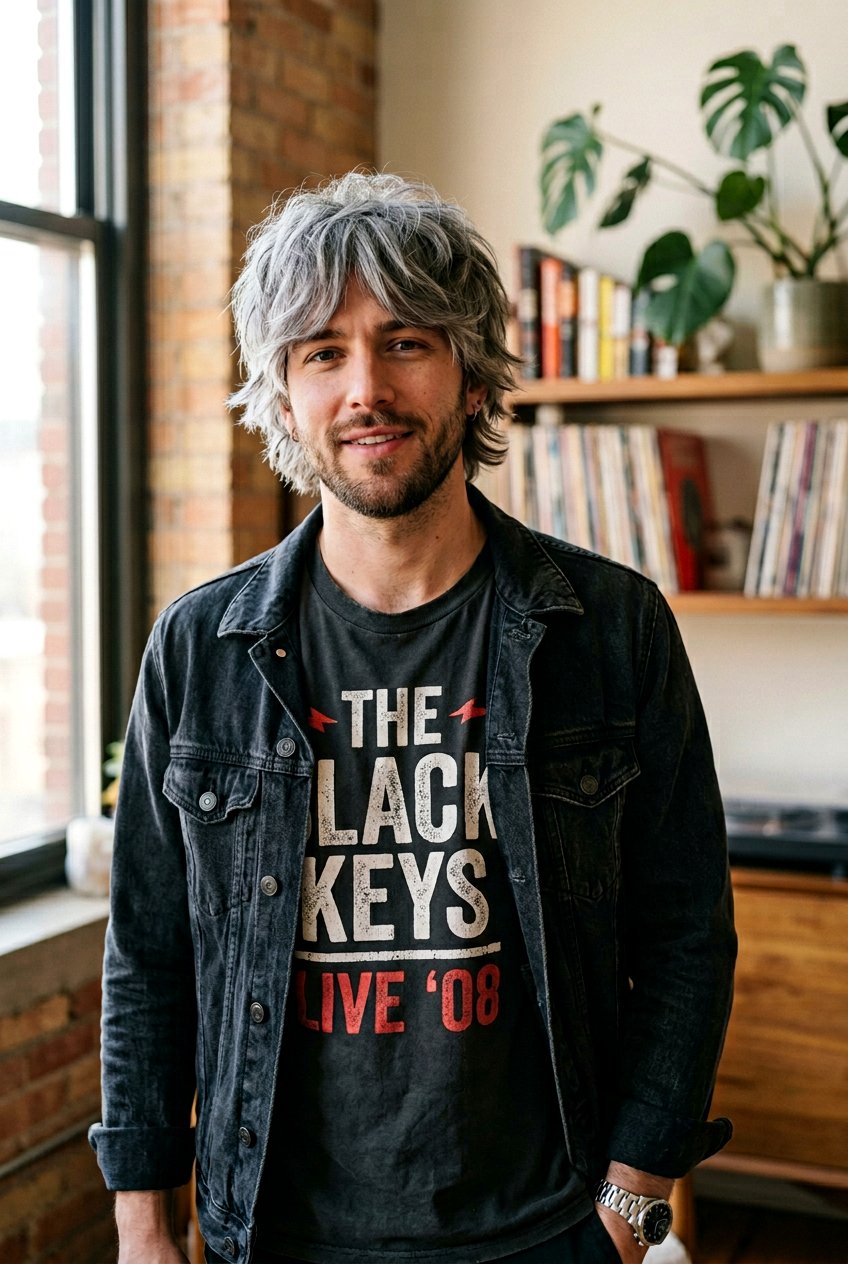 Shaggy Layered Gray Curtains - 20 gray curtain haircut men - 20 gray curtain haircut men