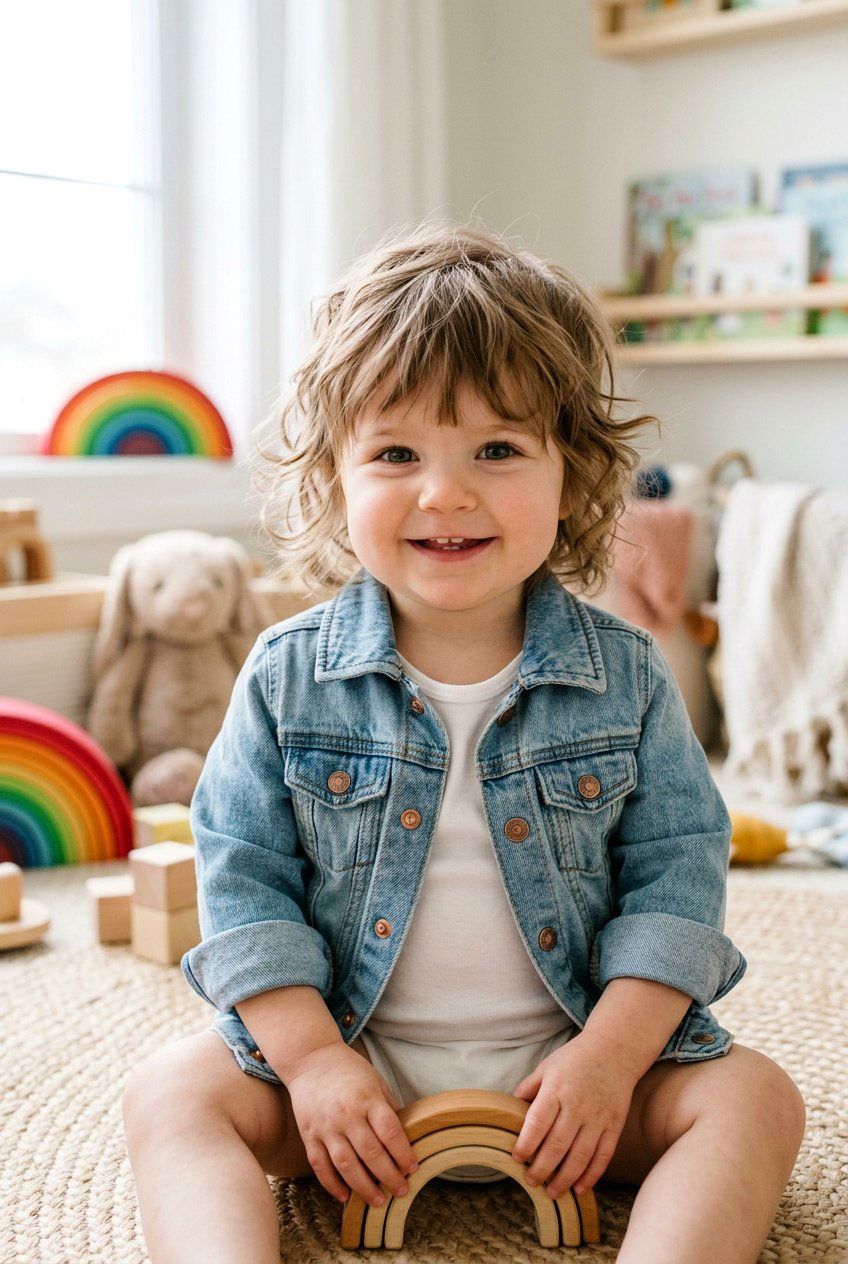Shaggy Layered Haircut - 20 first haircut ideas for baby girls - 20 first haircut ideas for baby girls