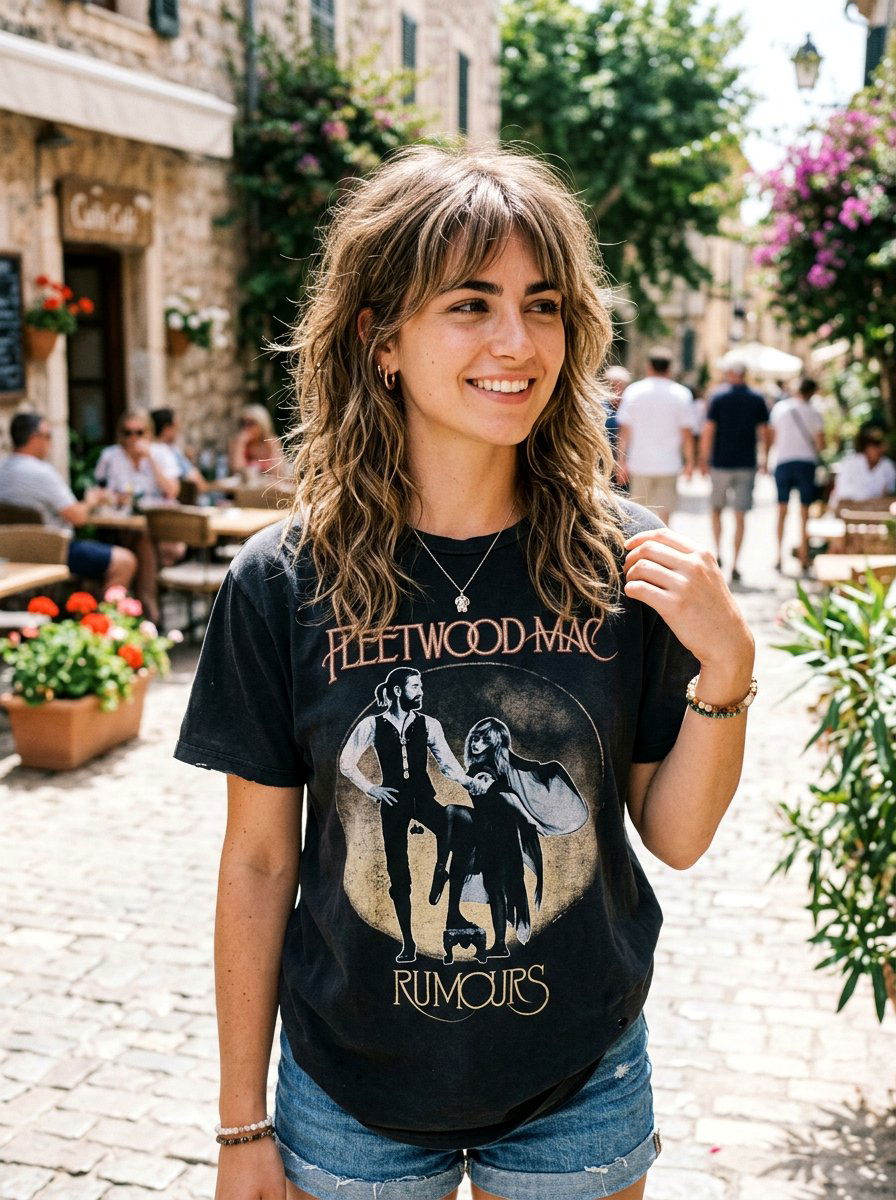 Shaggy Layered Wolf Cut With Soft Bangs - 20 layered wolf cut with soft bangs - 20 layered wolf cut with soft bangs