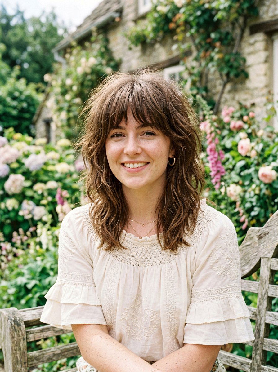 Shaggy Layers Cottagecore Haircut - 20 cottagecore haircut ideas - 20 cottagecore haircut ideas