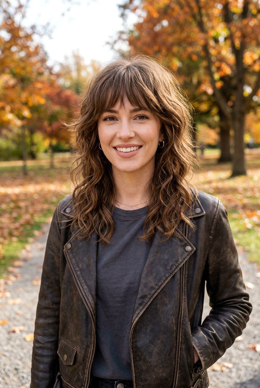 Shaggy Layers With Fringe For Fall - 20 fall hairstyles for women - 20 fall hairstyles for women