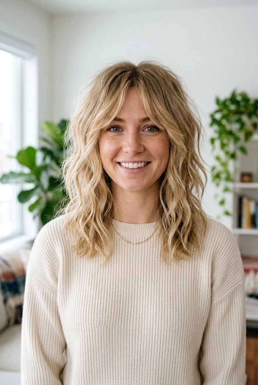 Shaggy Lob For Thick Hair - 20 low maintenance haircuts for thick hair - 20 low maintenance haircuts for thick hair