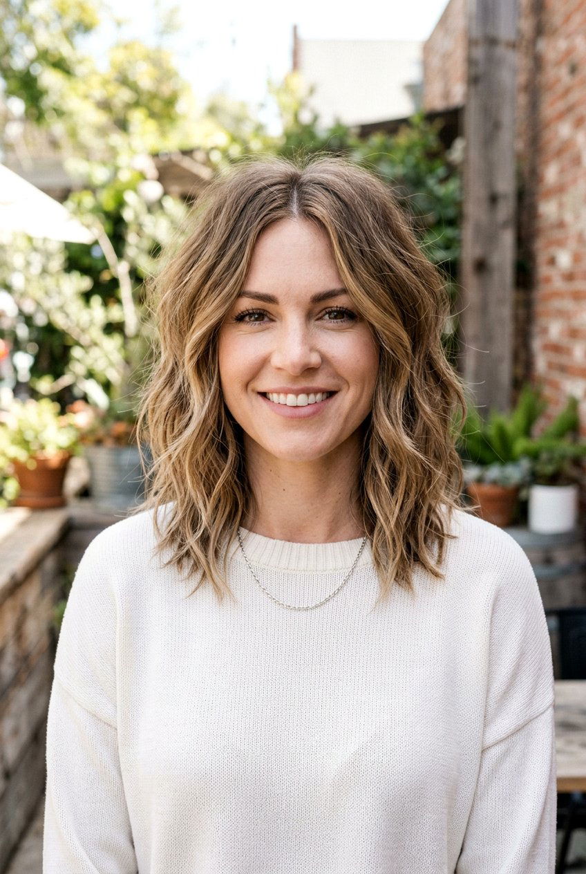 Shaggy Lob Haircut - 20 minimalist haircuts for women - 20 minimalist haircuts for women