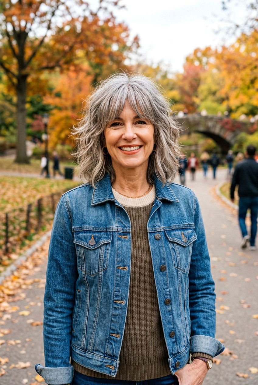 Shaggy Lob Haircut - 20 best mature women haircut ideas - 20 best mature women haircut ideas