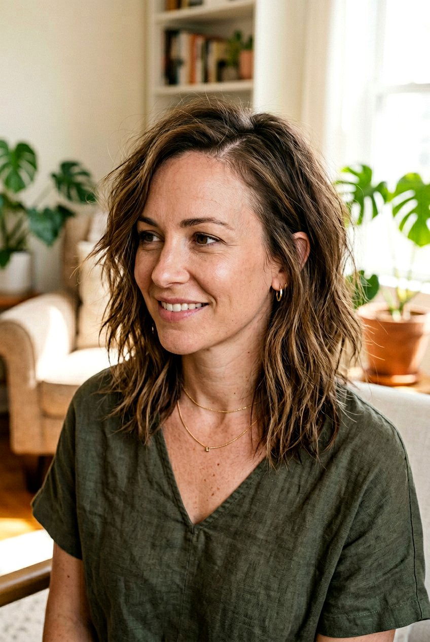 Shaggy Lob Receding Temples - 20 haircut for receding temples women - 20 haircut for receding temples women