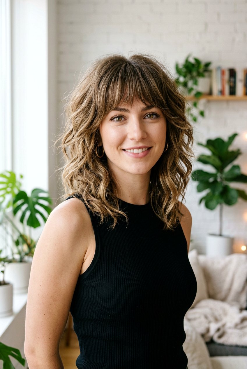 Shaggy Lob With Bangs For Thick Hair - 20 shaggy lob with bangs - 20 shaggy lob with bangs