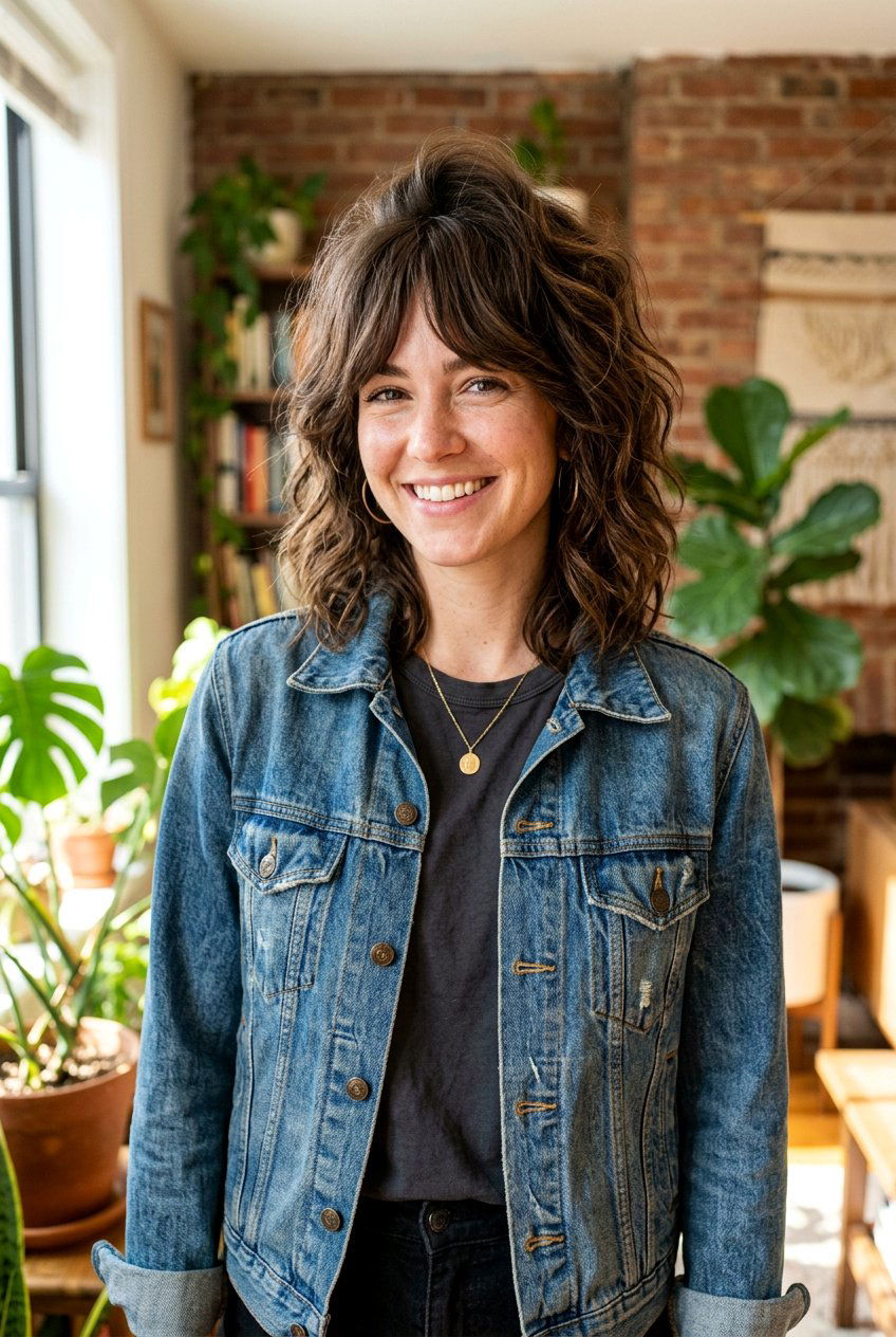 Shaggy Lob With Curtain Bangs - 20 curtain bangs with lob for fine hair - 20 curtain bangs with lob for fine hair