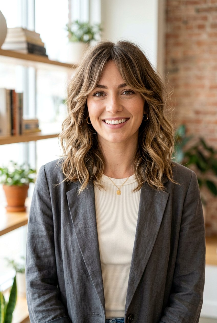 Shaggy Lob With Face Framing Layers - 20 alternative shag haircut women - 20 alternative shag haircut women