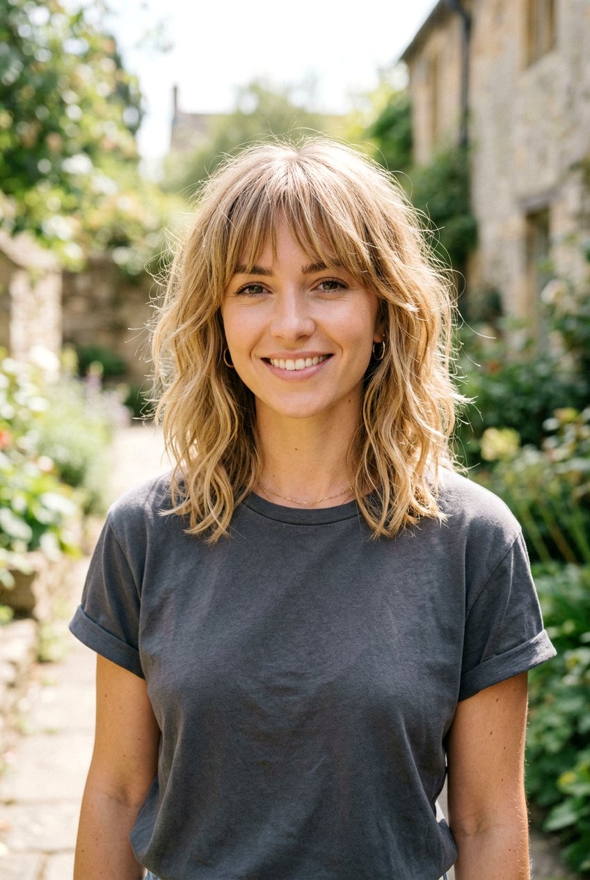 Shaggy Long Bob With Bangs - 20 long bob with bangs - 20 long bob with bangs