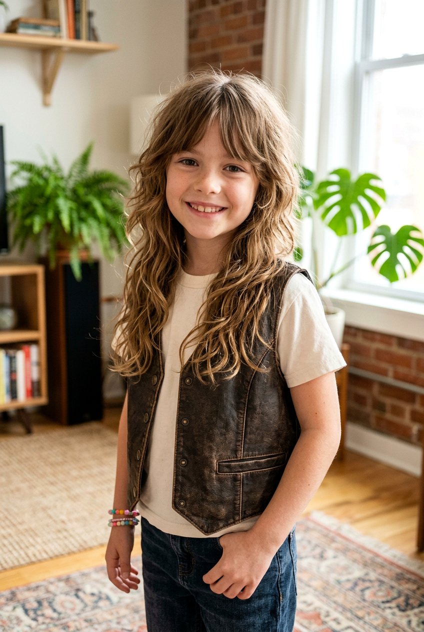Shaggy Long Haircut With Curtain Bangs - 20 long haircut for little girls with curtain bangs - 20 long haircut for little girls with curtain bangs