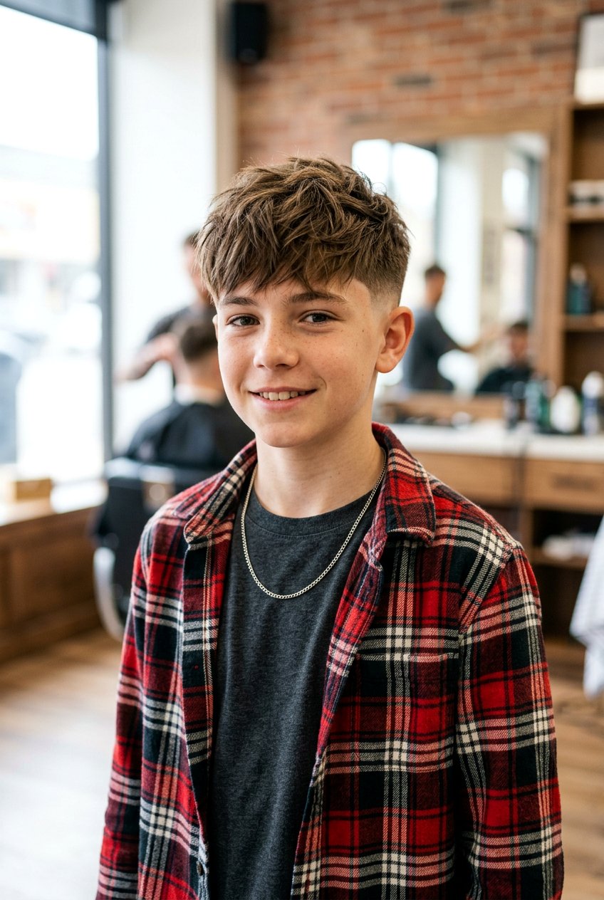 Shaggy Long Top Fade - 20 boys haircut with long top fade - 20 boys haircut with long top fade