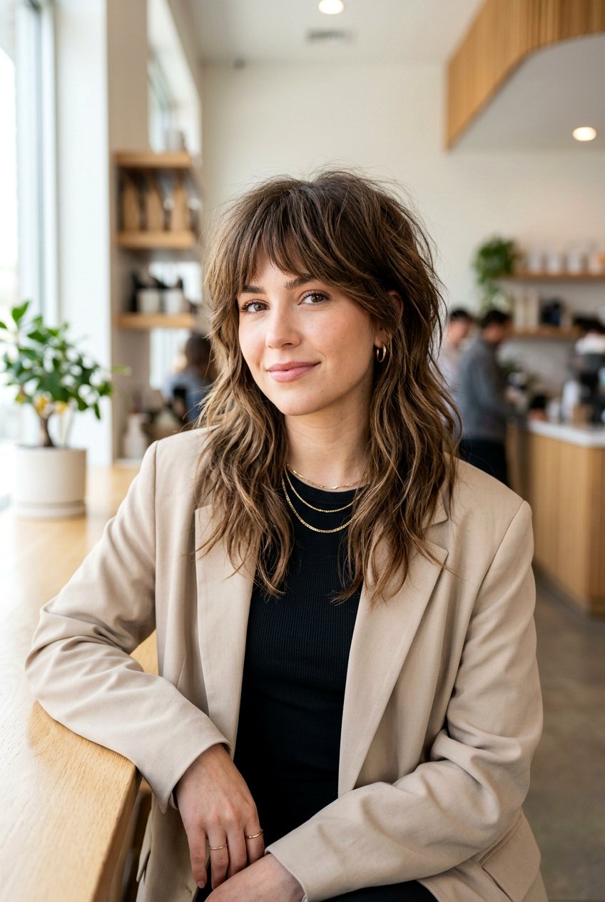 Shaggy Medium Wolf Cut - 20 medium haircut for square face women - 20 medium haircut for square face women