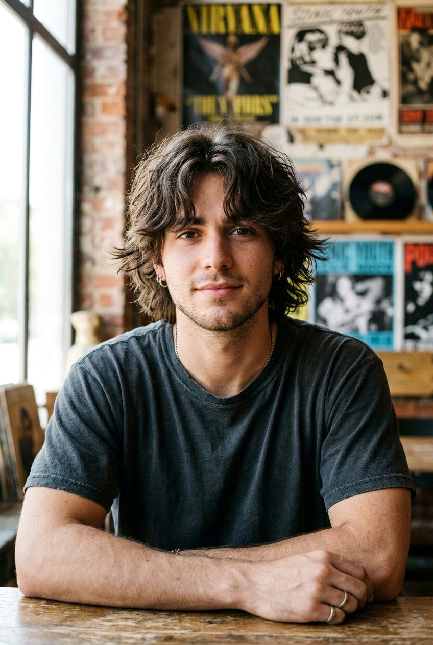 20 Best Men Wolf Cut With Curtain Fringe Styles To Try Now